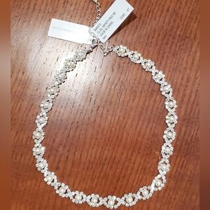 Charter Club Rhinestone Pearl Necklace